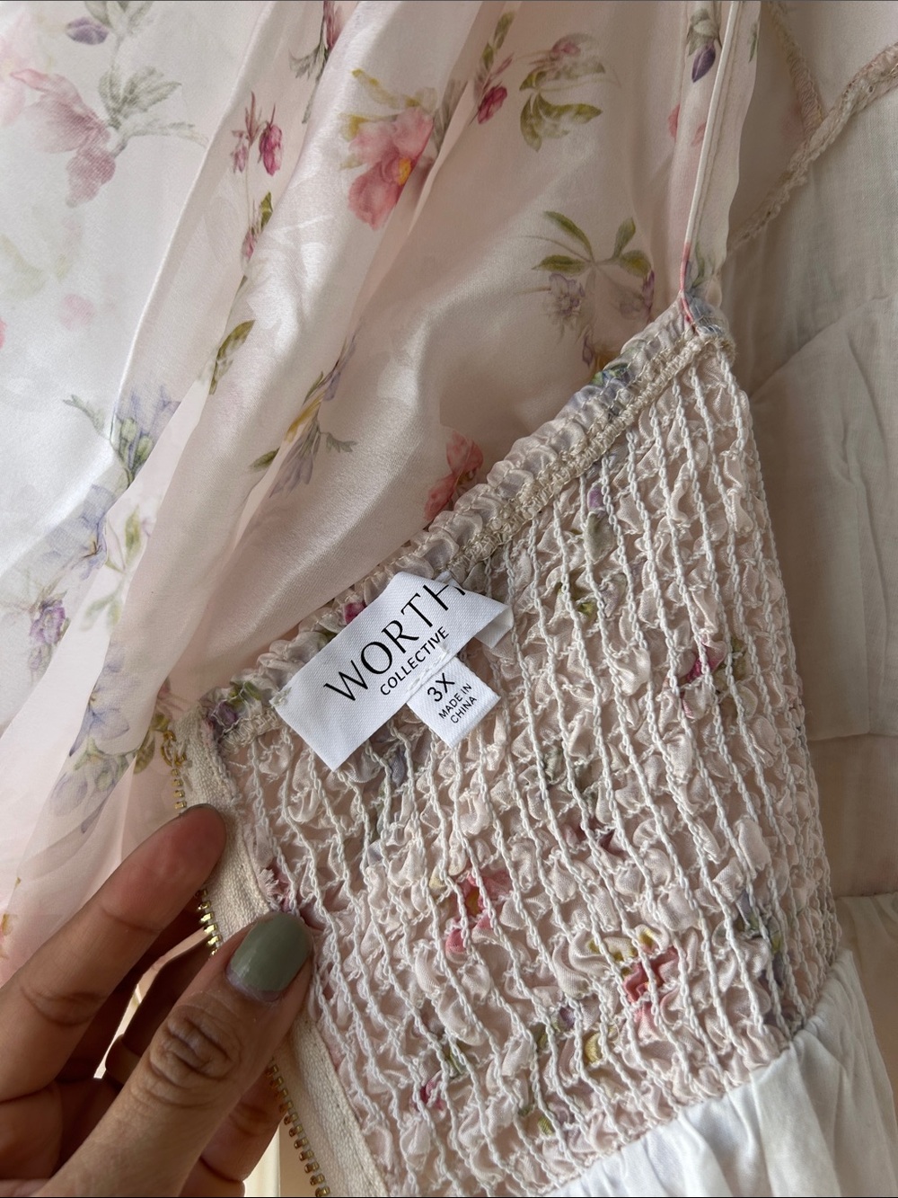 Worth Collective Harlow Maxi in Tiny Pink Floral dress NWT 3XL - Picture 14 of 14